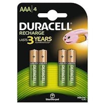 Duracell recharge battery plus aaa 4 st