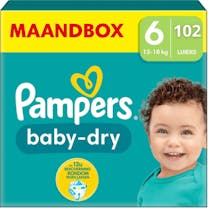 Pampers Baby Dry Luiers Maat 6 - 102 Luiers Maandbox