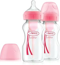 Dr. Brown's Options+ Anti-Kolik-Flasche Weithalsflasche Duopack Rosa 270 ml