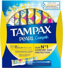 Tampax Tampons Compak Pearl Regular 18 stuks