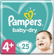 Pampers Baby Dry Maat 4+ - 25 Luiers