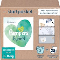 Pampers Harmonie Hybrid Wasbare Luiers Startpakket 3 Luiers + 25 toplagen