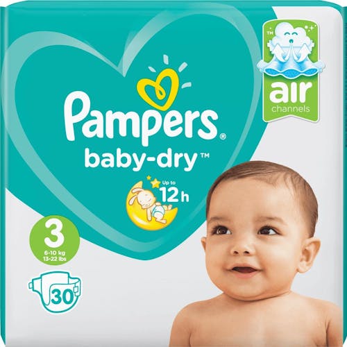 Afkorten Verdragen sensor Pampers Baby-Dry 0% Parfum Maat 3 - 30 stuks | Onlineluiers.com