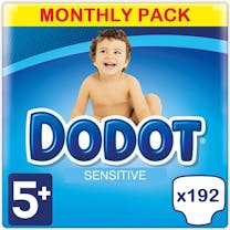 Dodot Sensitive Größe 5+ - 192 Windeln Monatsbox