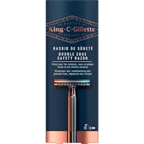 Gillette King C. Double Edge Rasierer + 5 Klingen