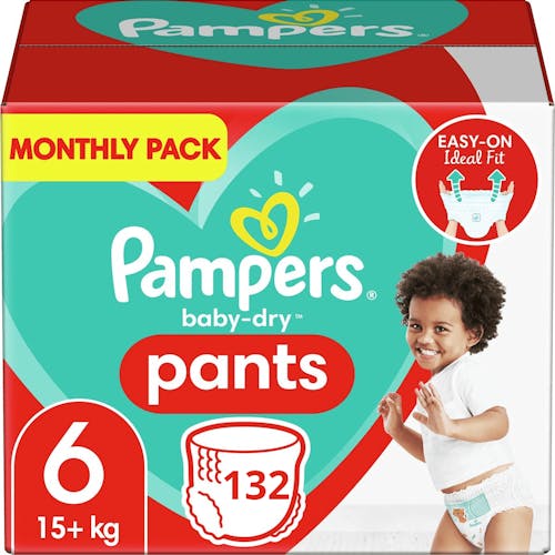 noedels teugels Verschuiving Pampers Baby Dry Pants Maat 6 - 132 Luierbroekjes Maandbox