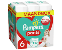 Pampers Baby Dry Pants Maat 6 - 132 Luierbroekjes Maandbox