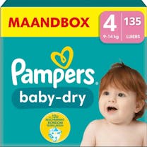 Pampers Baby Dry Maat 4 - 135 Luiers Maandbox