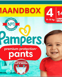 Pampers Premium Protection Pants Maat 4 - 144 Luierbroekjes Maandbox