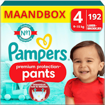 Pampers Premium Protection Pants Maat 4 - 192 Luierbroekjes Maandbox