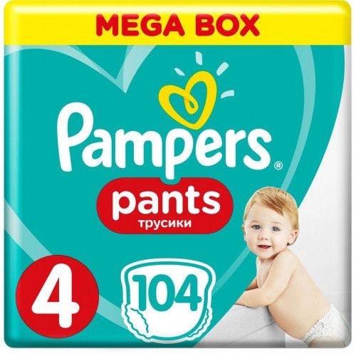 Pampers Baby Dry Pants Maat 4 - 104 Luierbroekjes Maandbox |  Onlineluiers.Com