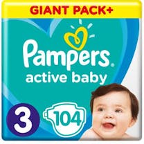  Pampers Active Baby Größe 3 - 104 Windeln