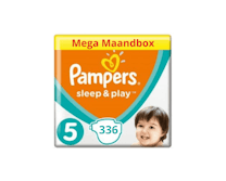 Pampers Sleep & Play Maat 5 - 336 Luiers Mega Maandbox