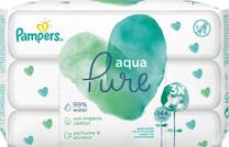  Pampers Aqua Pure Billendoekjes 3 x 48 Stuks