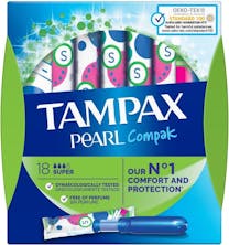 Tampax Tampons Compak Pearl Super 18 stuks
