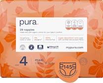 Pura Eco-Friendly Luiers Maat 4  (7-18kg), 145 Luiers Maandbox