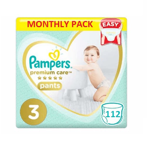 Pampers Premium Care Pants Maat 3 - 112 Luierbroekjes | Onlineluiers.Com