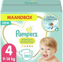 Pampers Premium Protection Maat 4 - 180 Luiers Maandbox