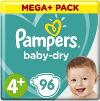Pampers Baby Dry Maat 4+ - 96 Luiers