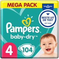Pampers Baby Dry Luiers Maat 4 - 104 Luiers