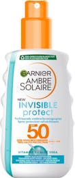 Garnier Ambre Solaire Invisible Protect Refresh Transparenter Sonnenschutz SPF50 - 200 ml