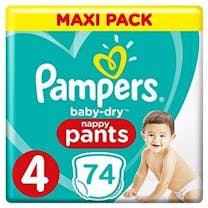 Pampers Baby Dry Pants Maat 4 - 74 Luierbroekjes Voordeelverpakking