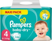 Pampers Baby Dry Luiers Maat 4 - 106 Luiers
