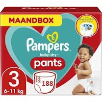 Pampers Baby Dry Pants Größe 3 - 188 Windelhosen Monat Box XL