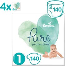 Pampers Pure Protection Maat 1 - 140 Luiers Maandbox