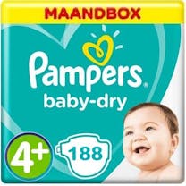 Pampers baby dry grosse 4 188 windeln monatsbox xl