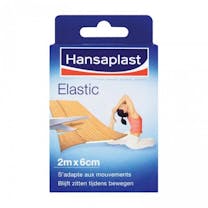 Hansaplast Pleisters Elastic - 2m x 6cm 