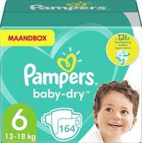 Pampers Baby Dry Maat 6 - 164 Luiers Maandbox