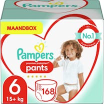 Pampers Premium Protection Pants Maat 6 - 168 Luierbroekjes Maandbox XXL