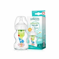 Dr. Brown’s Options+ Anti-colic Bottle 150 ml Brede Halsfles Glas Olifant