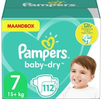 Pampers Baby Dry Maat 7 - 112  Luiers  Maandbox