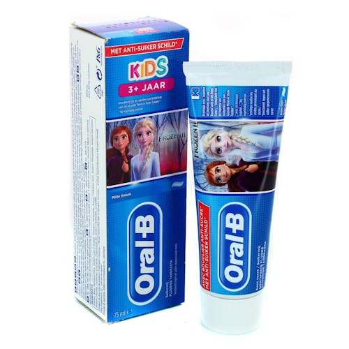 handle lemmer form Oral B Tandpasta Kids Frozen 3+ Jaar 75 ml | PostDrogist.nl