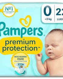 Pampers Premium Protection Maat 0 - 22 Luiers