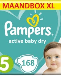 Pampers active baby dry grosse 5 168 windeln monatsbox xl