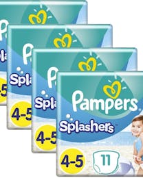 Pampers Splashers Große 4/5 - 4 x 11 Stuck Vorteilspackung Schwimmwindeln