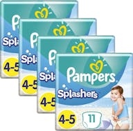 Pampers Splashers Große 4/5 - 4 x 11 Stuck Vorteilspackung Schwimmwindeln