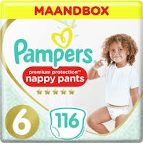 Pampers Premium Protection Luierbroekjes Maat 6 - 116 Stuks Maandbox