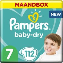 Pampers Baby Dry Maat 7- 112  Luiers  Maandbox