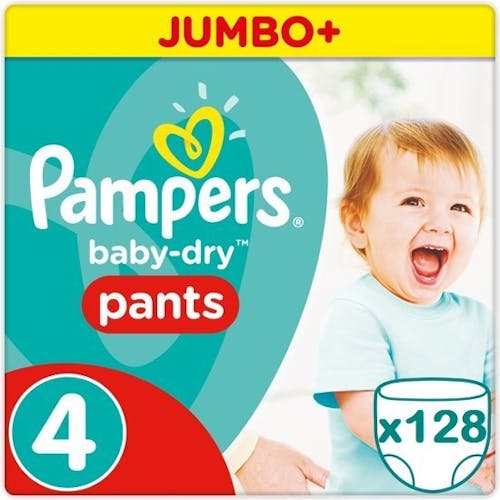 Pampers Baby Dry Pants Maat 4 - 128 Luiers Maandbox