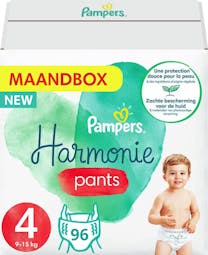 Pampers Harmonie Pants Maat 4 - 96 Luierbroekjes Maandbox