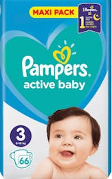 Pampers Active Baby Maat 3 - 66 Luiers	