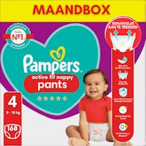 Pampers Premium Protection Active Fit Pants Größe 4 - 168 Windelhosen Monatsbox