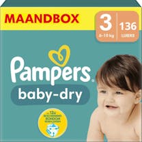 Pampers Baby Dry Windeln Größe 3 - 136 Windeln Monatsbox