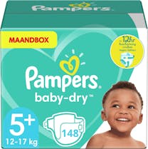 Pampers Baby Dry Luiers Maat 5+ - 148 Luiers Maandbox	