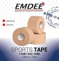 Emdee Sporttape 3,8cm*10m Single Huidskl