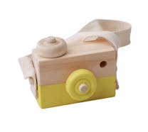 Holzspielzeug Kamera Gelb
